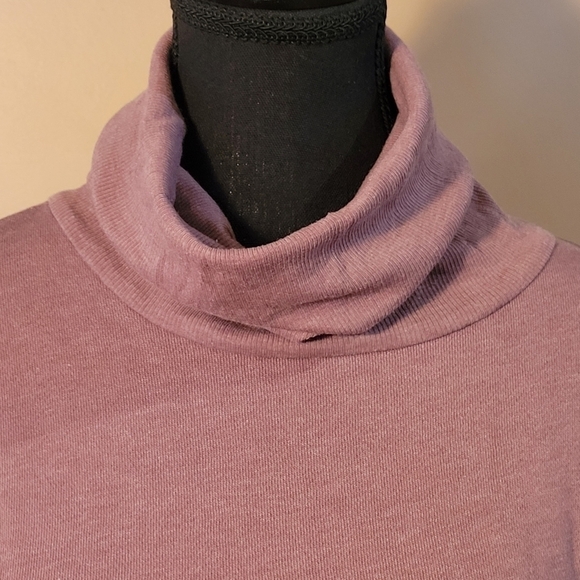 AERIE Relaxed Fit Loose Turtleneck Sweatshirt/Pullover, Size Large - Picture 3 of 12